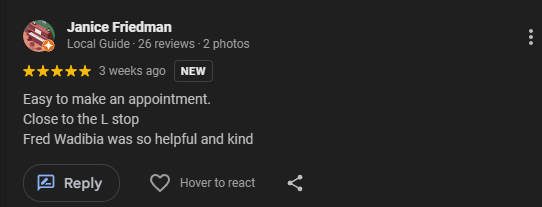 Photo of handwritten member testimonial about low fees